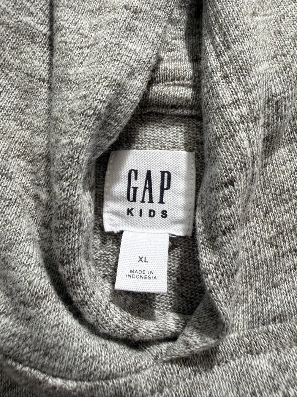GAP Kids Gray Heathered Knit Pullover Hoodie Sweatshirt Youth XL 12-13